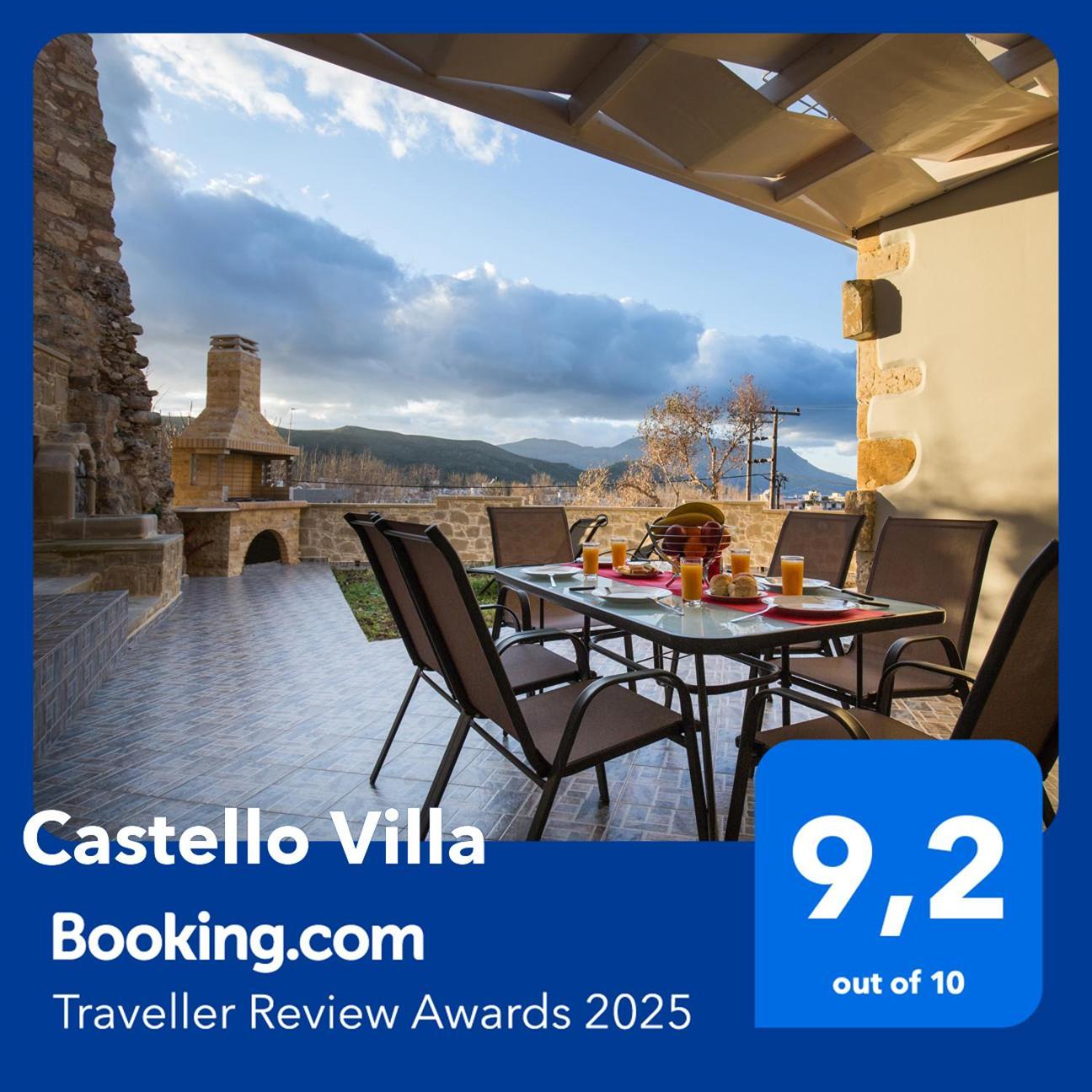 Castello Villa - Seaview Villa Atop The Venetian Walls Kissamos Luaran gambar